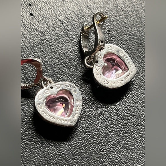 COPY - JUDITH RIPKA NEW WITHOUT BOX CUTE PINK EARRINGS - Picture 3 of 3